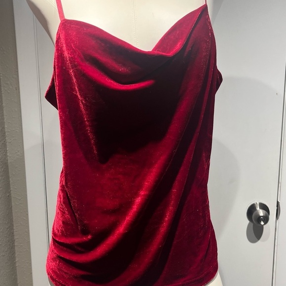 Paparazzi Red Asymmetrical Fitted Camisole - Picture 1 of 12